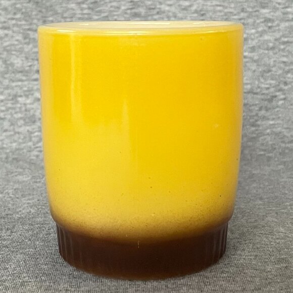 Fire-King Ware Yellow Brown Ombre Coffee Cup - Picture 2 of 7